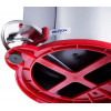 LIXEIRA INOX COM PEDAL 5L TAMPA VERMELHA
