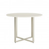 MESA ARCADIA REDONDA 1080 OFFWHITE FOSCO CHAMPANHE