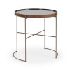MESA DE CANTO RED 0 60 X 0 60M ONIX COURO CARAMELO
