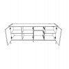 BUFFET JASPER OFFWHITE FOSCO DOURADO