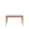 MESA ADDAR 1 35 C  VIDRO OFFWHITE FOSCO NATURAL