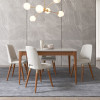 MESA ADDAR 1 35 C  VIDRO OFFWHITE FOSCO NATURAL