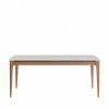 MESA ADDAR 1 8 C  VIDRO OFFWHITE FOSCO NATURAL