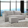 SOFA 3L COMPOSE MAD 4203 C 2BRACO 2390 D CINZA 080