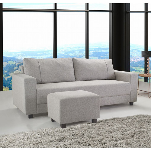 SOFA 3L COMPOSE MAD 4203 C 2BRACO 2390 D CINZA 080