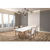 MESA JANTAR SEMI OVAL MAD5341 170X110 VD OFF WHITE