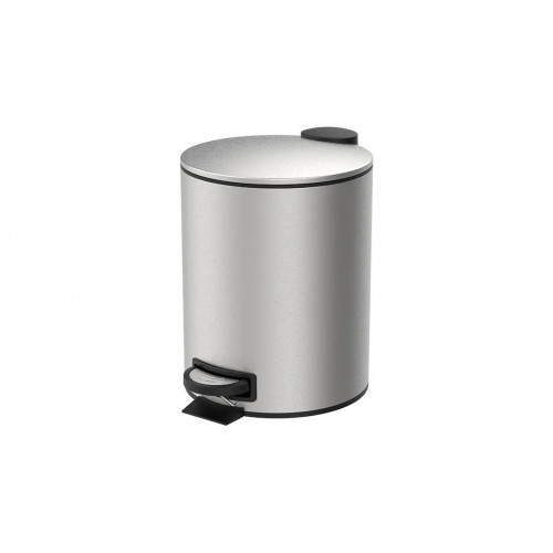 LIXEIRA C PEDAL E BALDE SPIN 5L-INOX