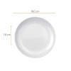 PRATO SOBREMESA MENU 19CM
