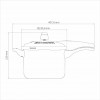 PAN PRESSAO 4 5L 20CM VANCOUVER PRE - ALUMINIO COM