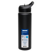 GARRAFA TERMICA ACO INOX C CANUDO 0 65L PRETO