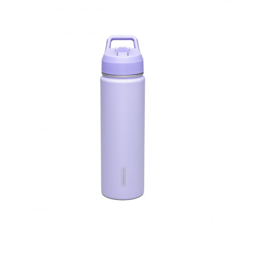 GARRAFA TERMICA ACO INOX C CANUDO 0 65L LILAS