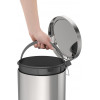 LIXEIRA ACO INOX C PEDAL BRASIL 12L