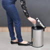 LIXEIRA ACO INOX C PEDAL BRASIL 12L