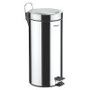 LIXEIRA INOX C  PEDAL BRASI 30 LIT