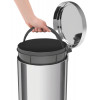 LIXEIRA INOX C  PEDAL BRASI 30 LIT