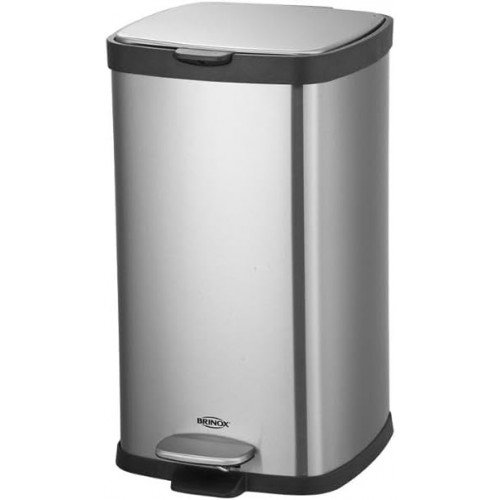 LIXEIRA C PEDAL E BALDE FRAME 20 L-INOX           