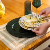Sousplat Galles Radial Verde Antique