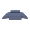 JOGO DE CAMA SOLTEIRO DAMASK SQUARE COR AZUL      