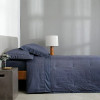 JOGO DE CAMA SOLTEIRO DAMASK SQUARE COR AZUL      