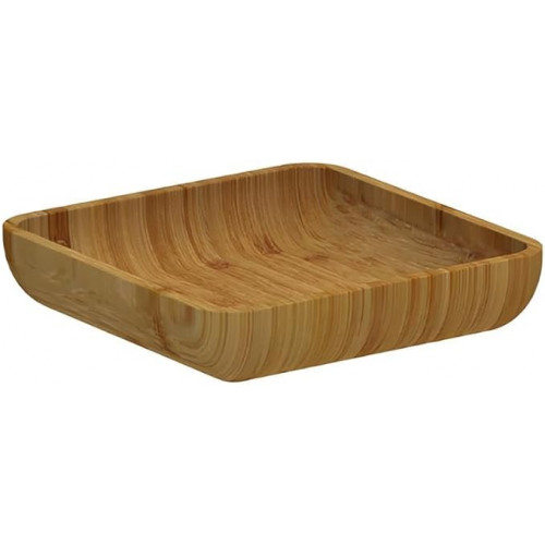 BOWL QUADRADO 21 X 21 X 4 5 CM BAMBU