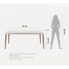 MESA ABBEY 1 8  OFFWHITE FOSCO NATURAL CHAMPANHE