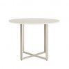 MESA ARCADIA REDONDA 1080 OFFWHITE FOSCO CHAMPANHE