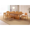CADEIRA ZOE ECO NOGAL  ASSENTO LAMINADO           