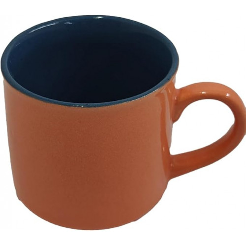 Xicara para cafÃ© em cerÃ¢mica 90ml Laranja Azul ret