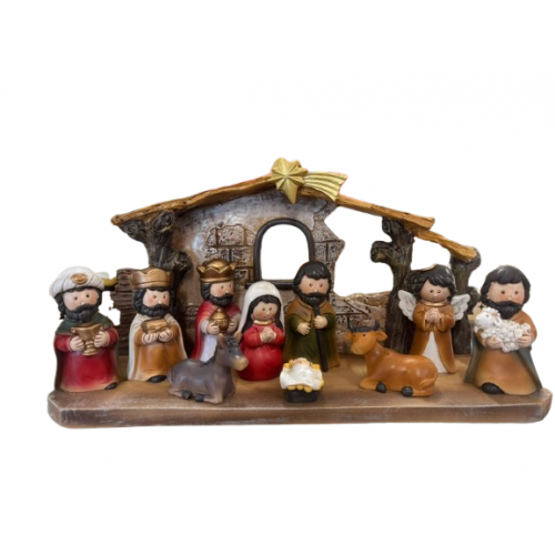 PRESEPIO NATALINO 11PCS 27X10X14                  