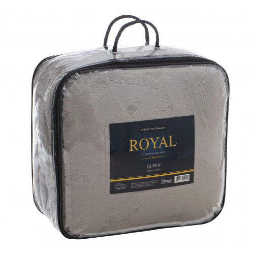 COBERTOR ROYAL QUEEN TINTO